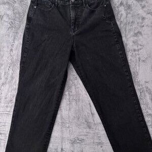 Social Standard Jeans Women’s Size 10 High Rise Crop Straight Black Denim